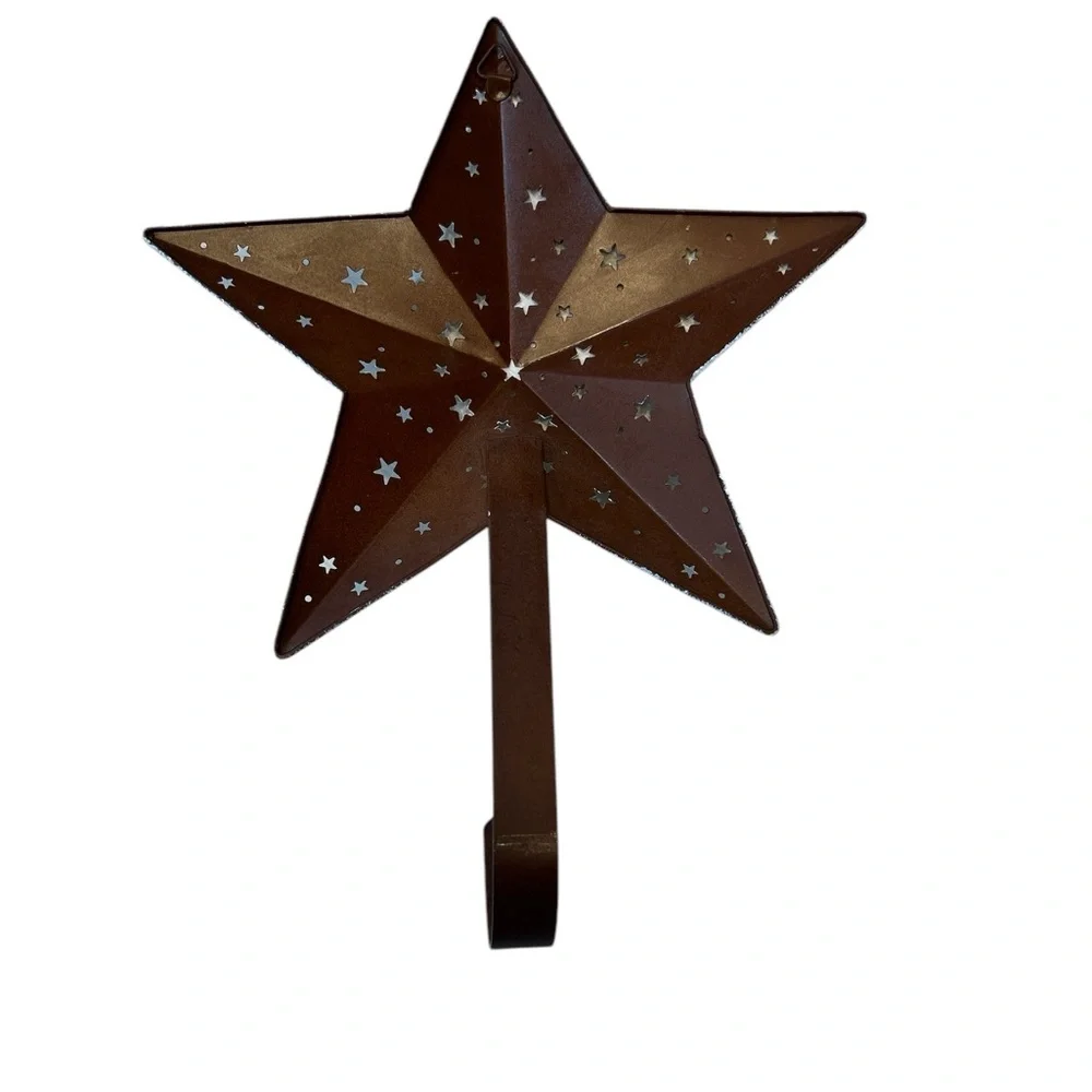 Metal star with hanging hook